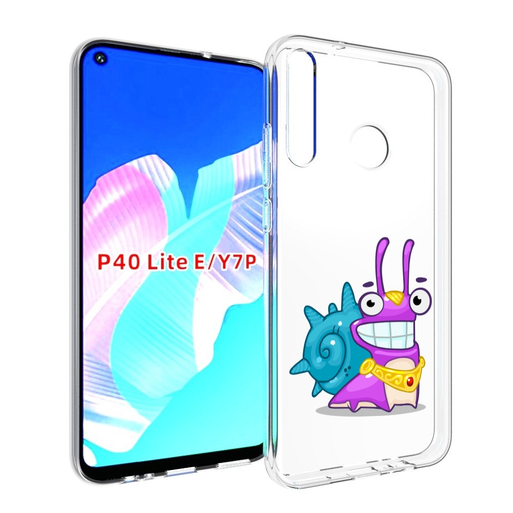 

Чехол бампер MyPads улитка-принц для Huawei P40 Lite E, Прозрачный, Tocco