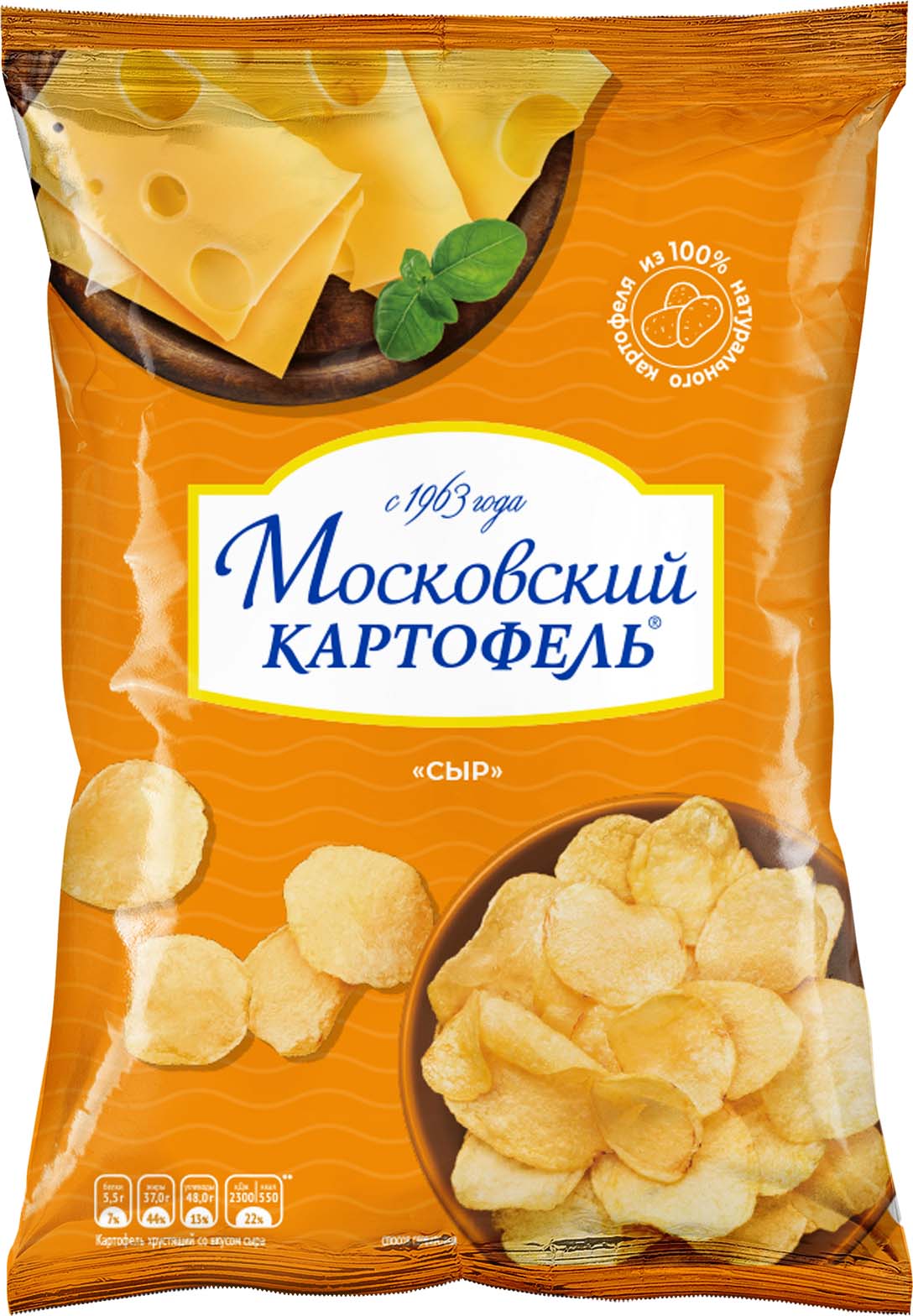 

Чипсы картофельные Московский картофель сыр 70 г