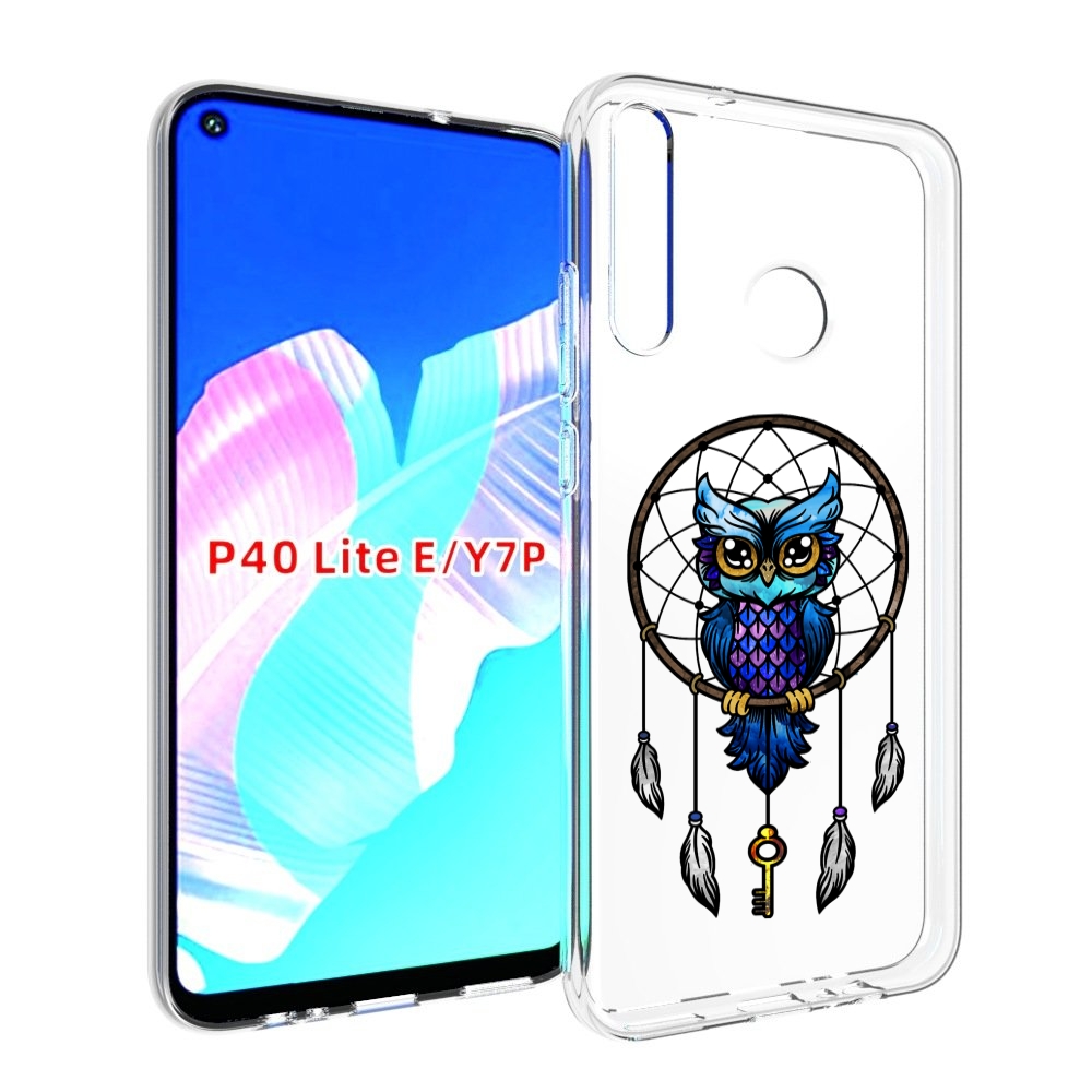 

Чехол бампер MyPads умная-фиолетовая-сова для Huawei P40 Lite E, Прозрачный, Tocco