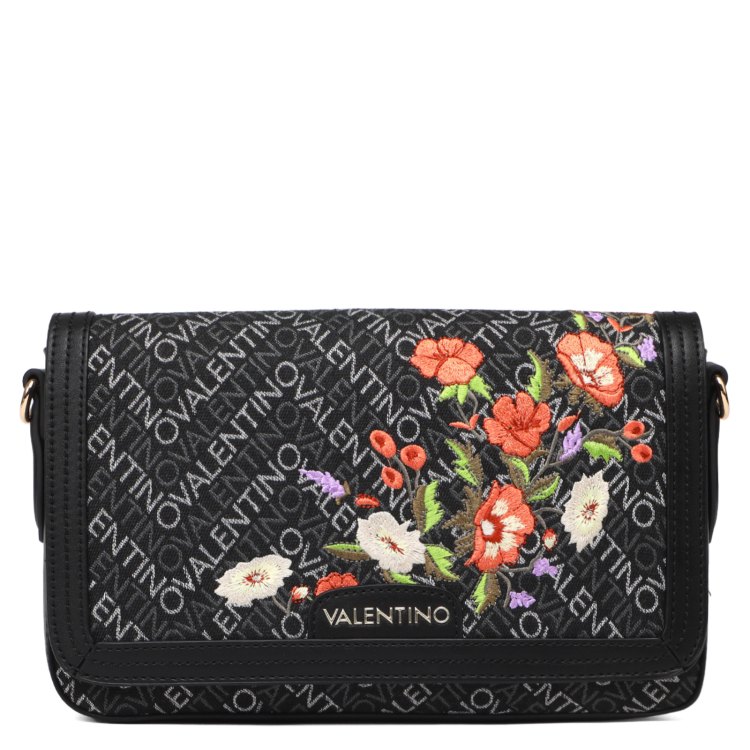 

Сумка кросс-боди женская Valentino VBS7DP05FLO черная, Черный, VBS7DP05FLO