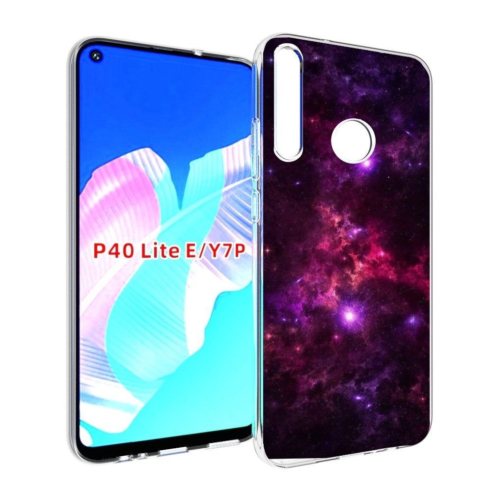 

Чехол бампер MyPads фиолетовый-космос-с-облаками для Huawei P40, Прозрачный, Tocco