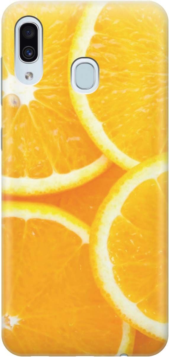 

Силиконовый чехол на Samsung Galaxy A40 с принтом "Апельсины", Оранжевый, 383