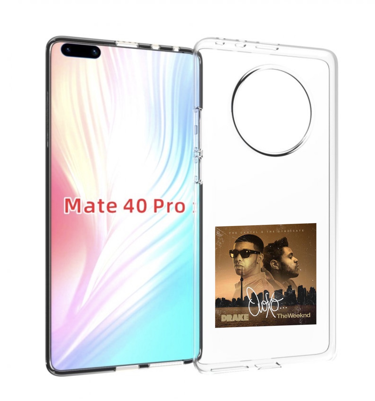 

Чехол MyPads Drake & The Weeknd - OVOXO для Huawei Mate 40 Pro (NOH-NX9), Прозрачный, Tocco
