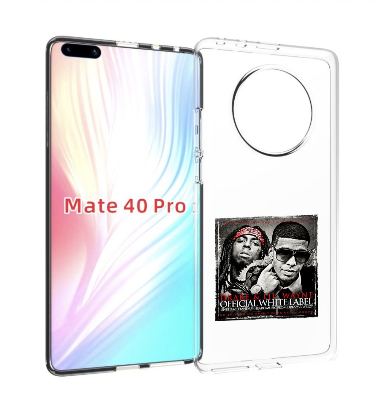 

Чехол MyPads Drake - Official White Label для Huawei Mate 40 Pro (NOH-NX9), Прозрачный, Tocco
