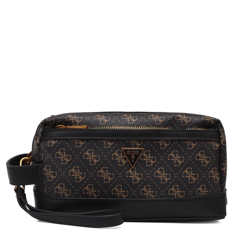

Косметичка мужская Guess HMEVZLP2243 темно-коричневая, 15x25x12 см, Коричневый, HMEVZLP2243