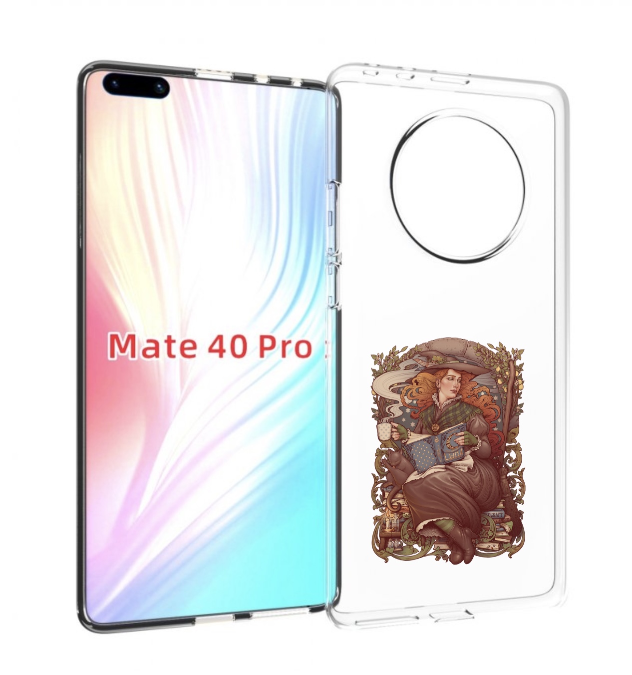 

Чехол MyPads Женские_126 для Huawei Mate 40 Pro (NOH-NX9), Прозрачный, Tocco