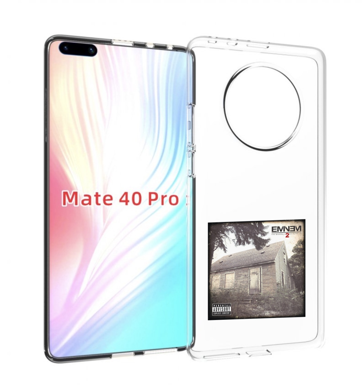 

Чехол MyPads Eminem THE MARSHALL MATHERS LP 2 для Huawei Mate 40 Pro (NOH-NX9), Прозрачный, Tocco