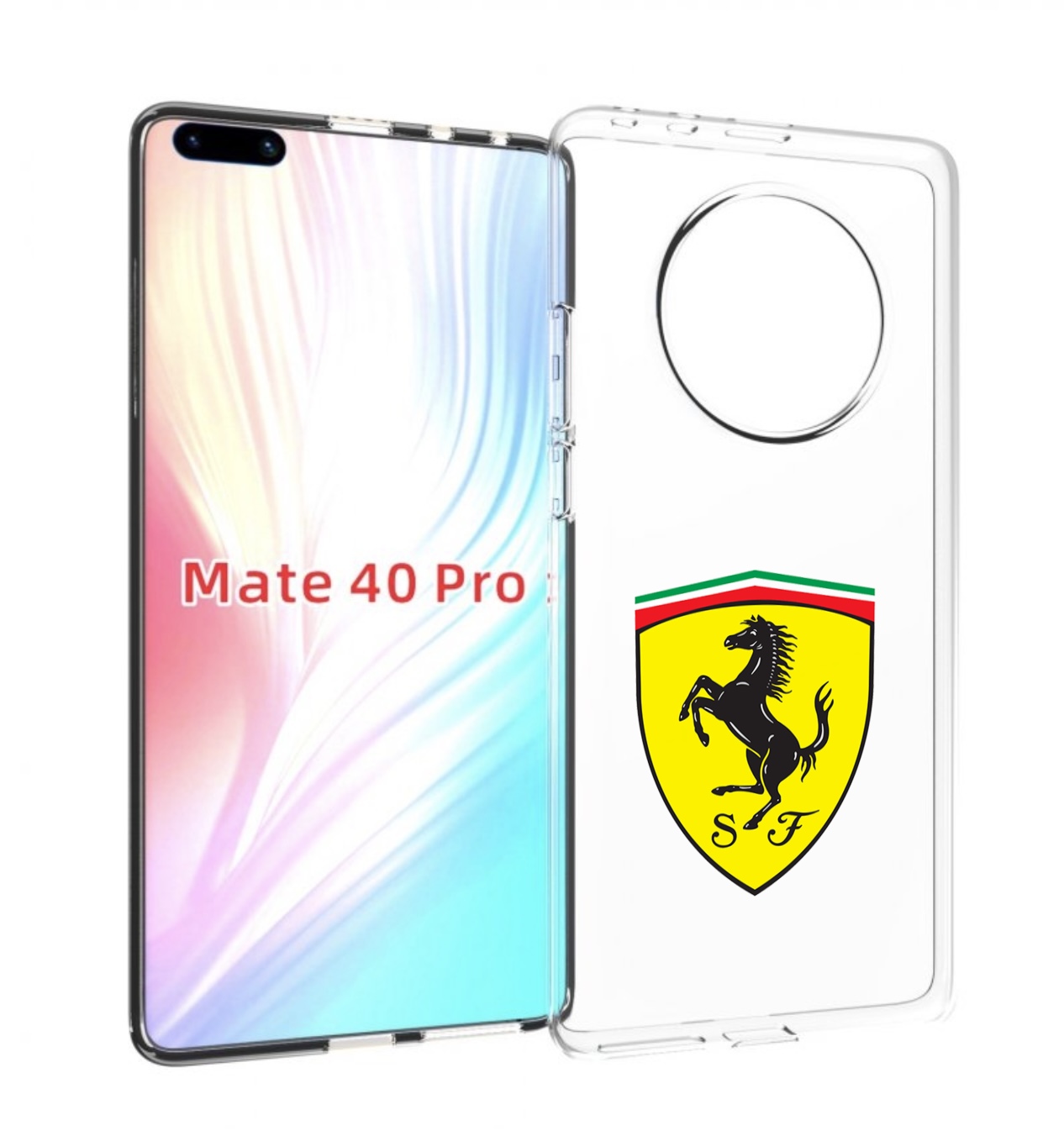

Чехол Mypads Ferrari-3 Мужской Для Huawei Mate 40 Pro (Noh-Nx9), Прозрачный, Tocco