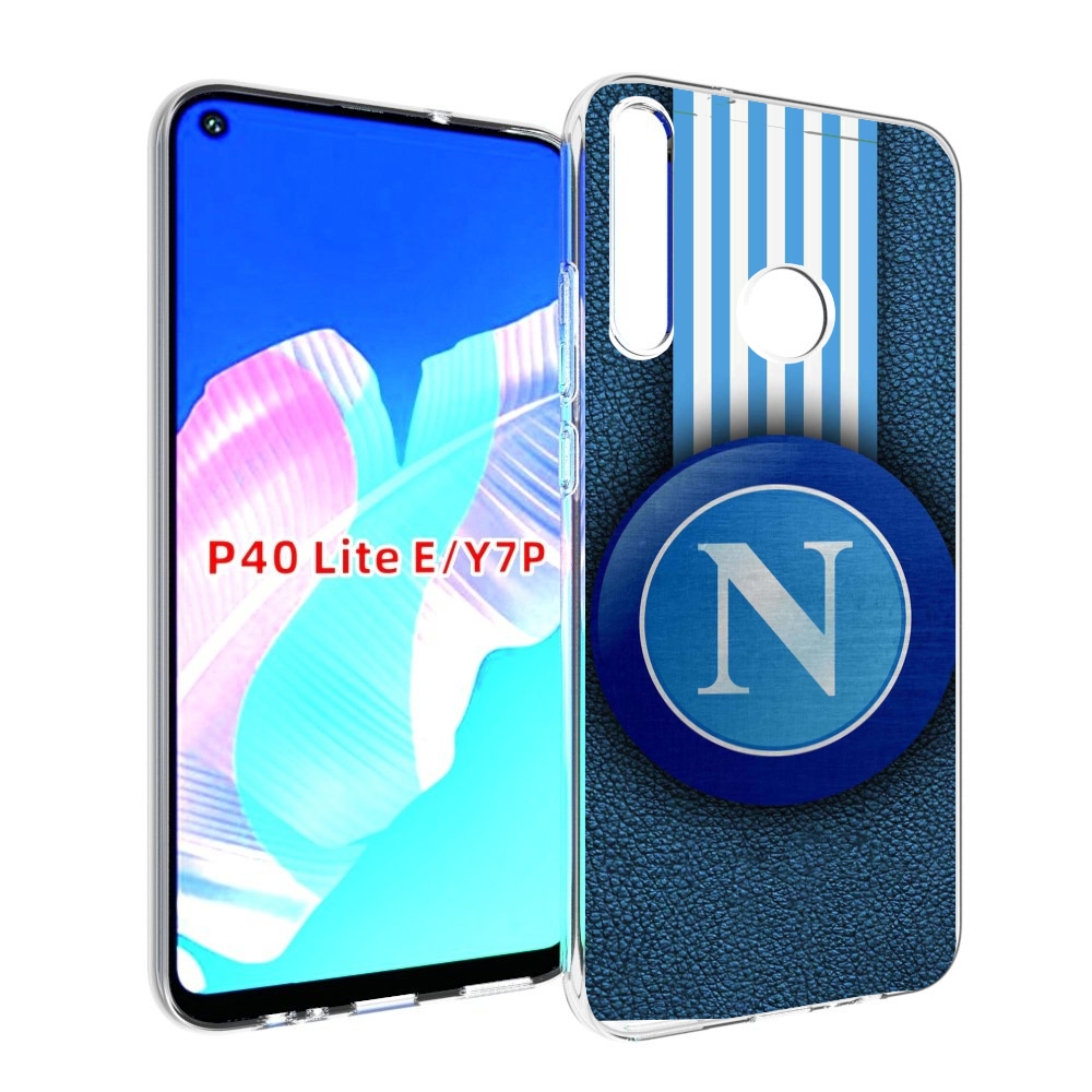 

Чехол бампер MyPads фк наполи мужской для Huawei P40 Lite E, Прозрачный, Tocco