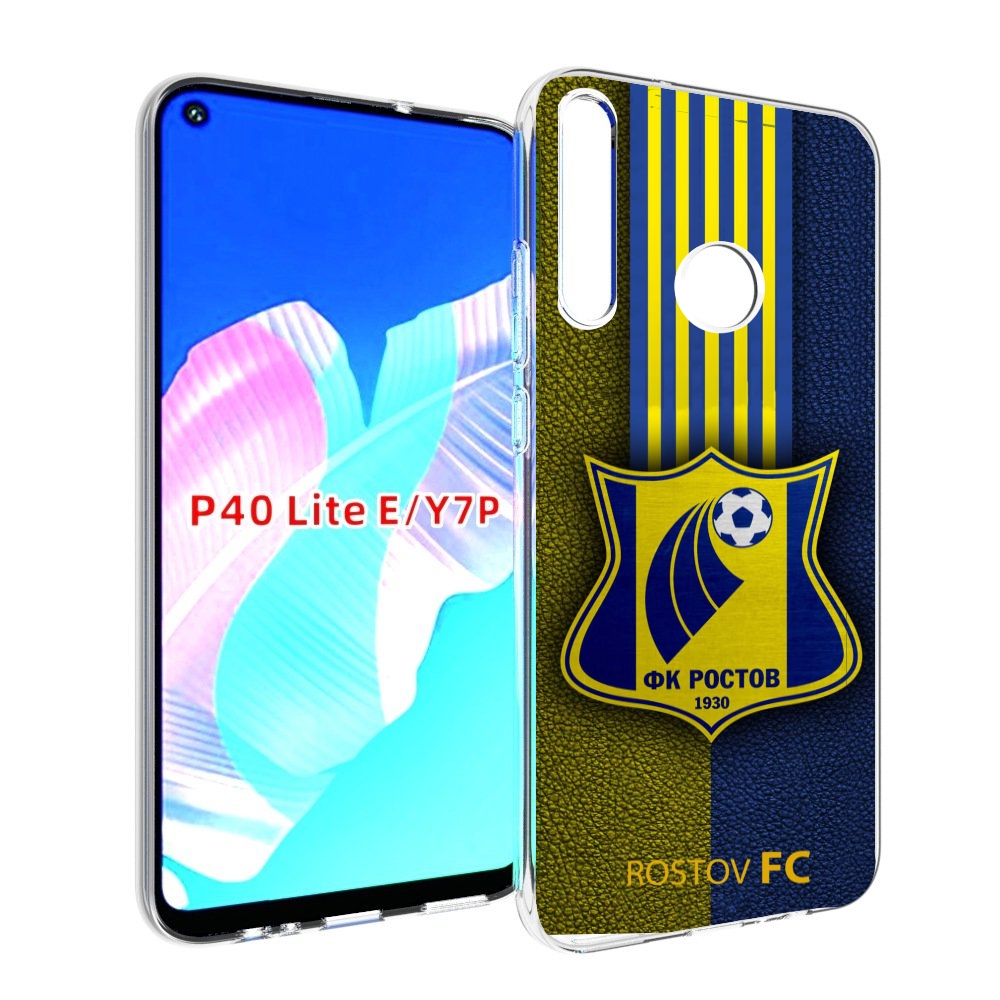 

Чехол бампер MyPads фк ростов мужской для Huawei P40 Lite E, Прозрачный, Tocco
