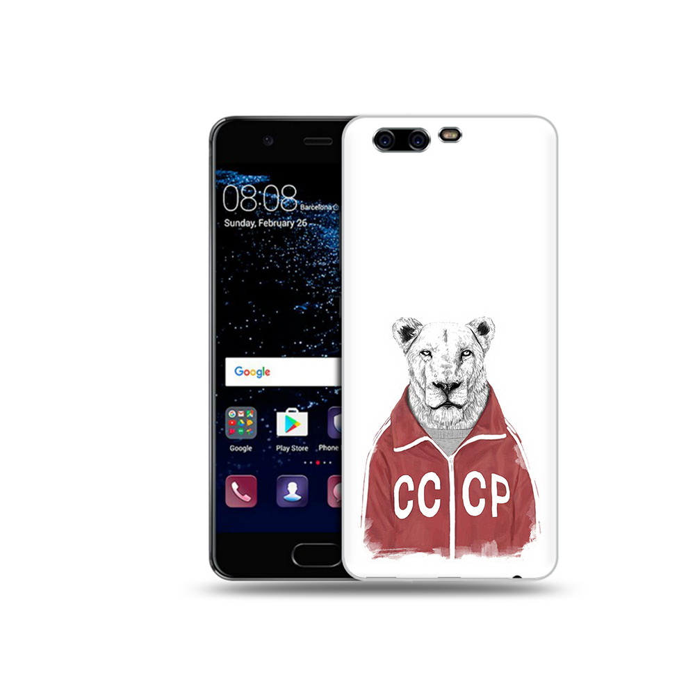 

Чехол MyPads Tocco для Huawei P10 львица ссср (PT60870.50.450), Прозрачный, Tocco