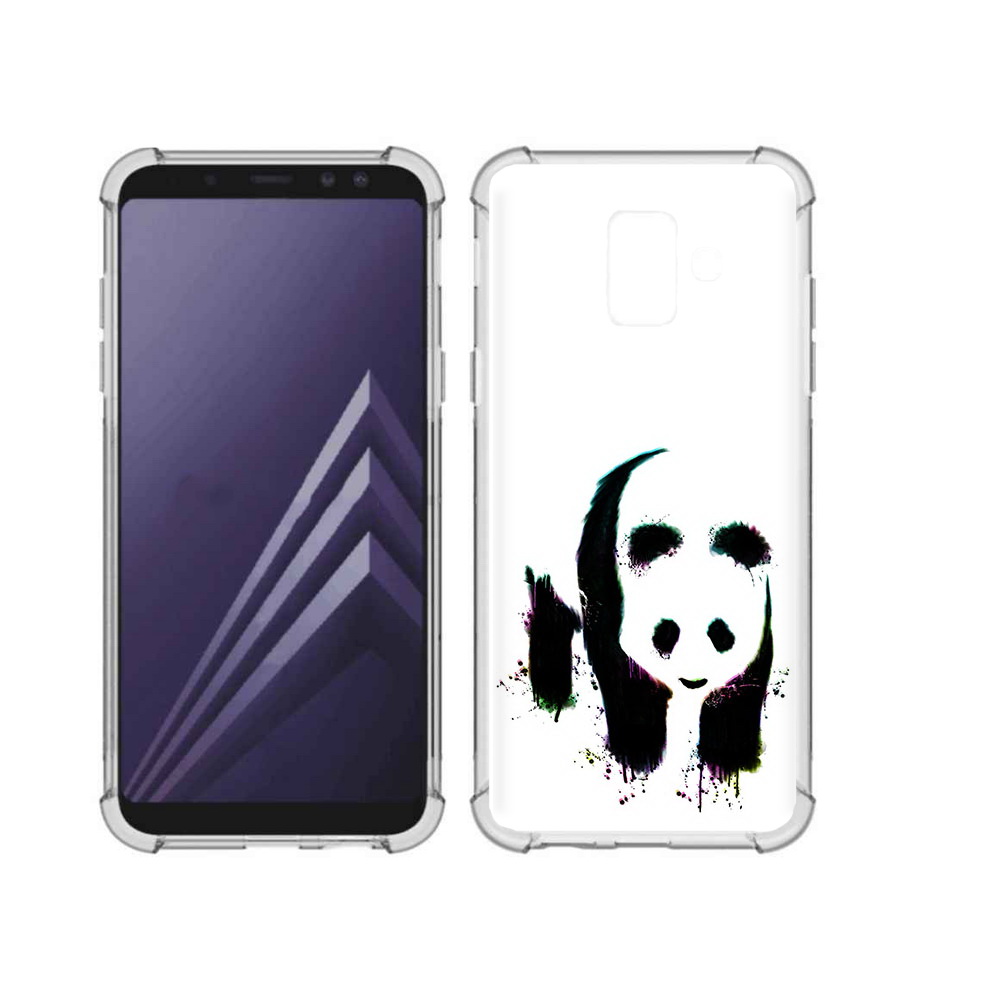 Чехол MyPads Tocco для Samsung Galaxy A6 (2018) панда в акварели (PT111558.582.532)