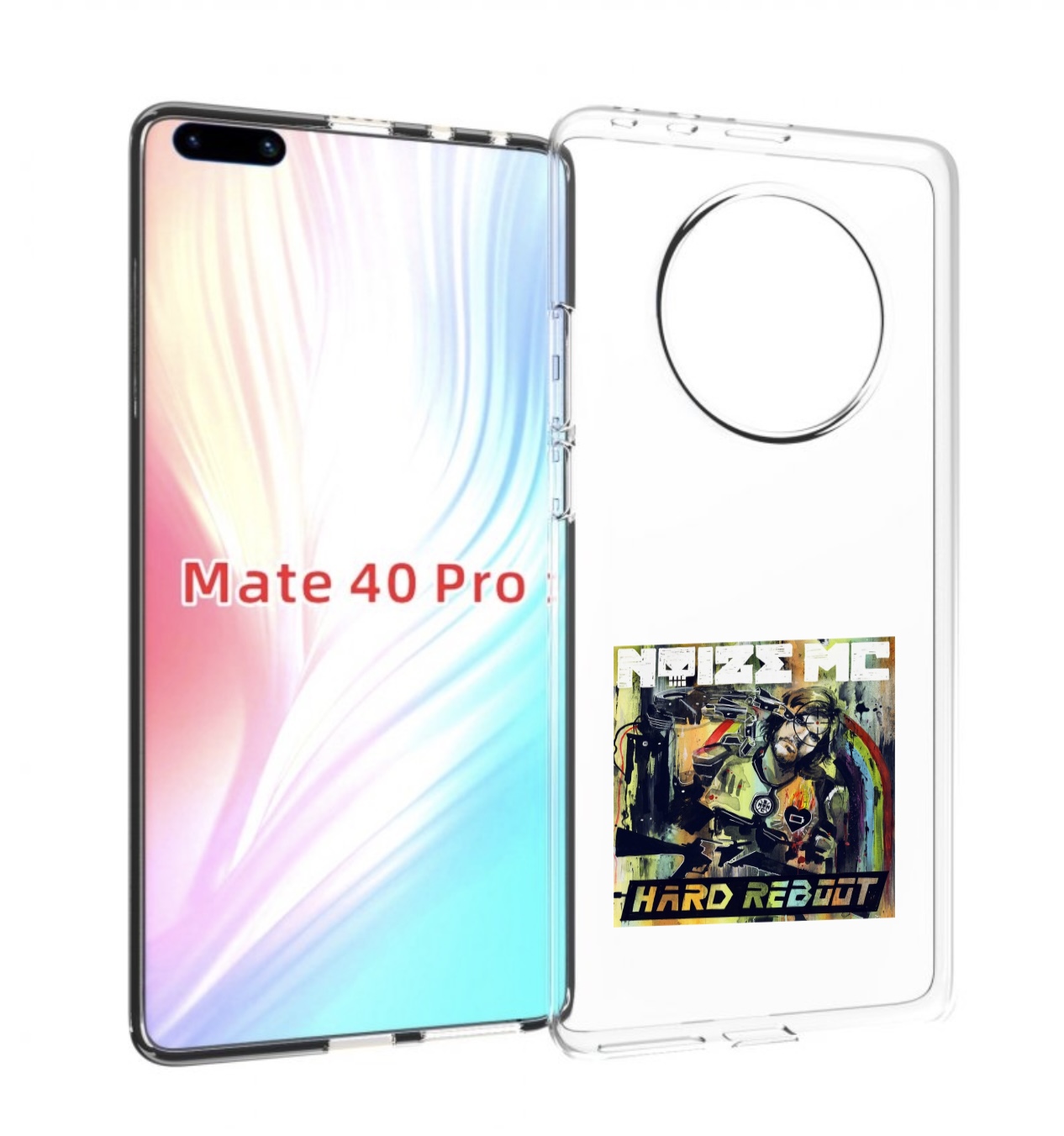 

Чехол MyPads Hard Reboot Noize MC для Huawei Mate 40 Pro (NOH-NX9), Прозрачный, Tocco