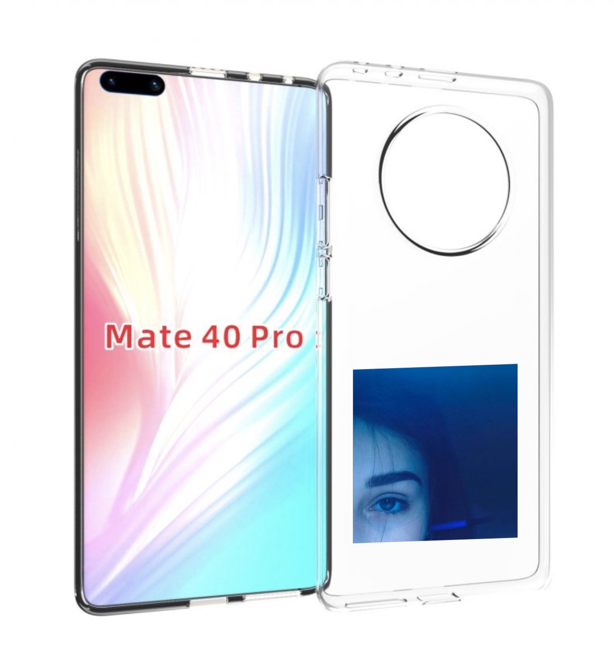 

Чехол MyPads Hate Love face для Huawei Mate 40 Pro (NOH-NX9), Прозрачный, Tocco