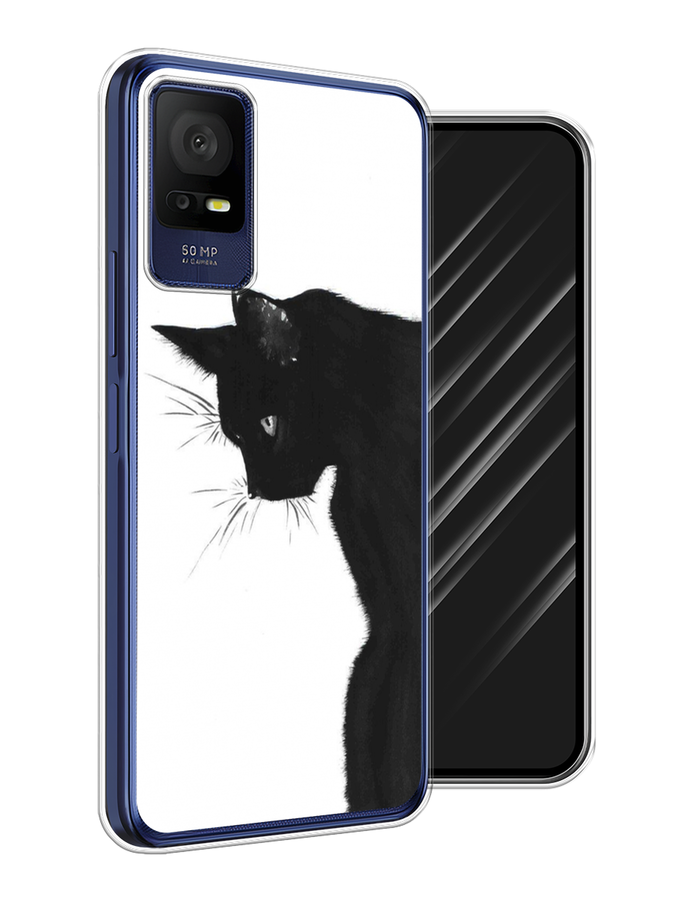 

Чехол Awog на TCL 408 "Black cat", Черный;белый, 291350-1