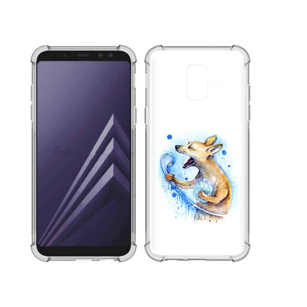 

Чехол MyPads Tocco для Samsung Galaxy A6 (2018) пение в душе (PT111558.582.537), Прозрачный, Tocco