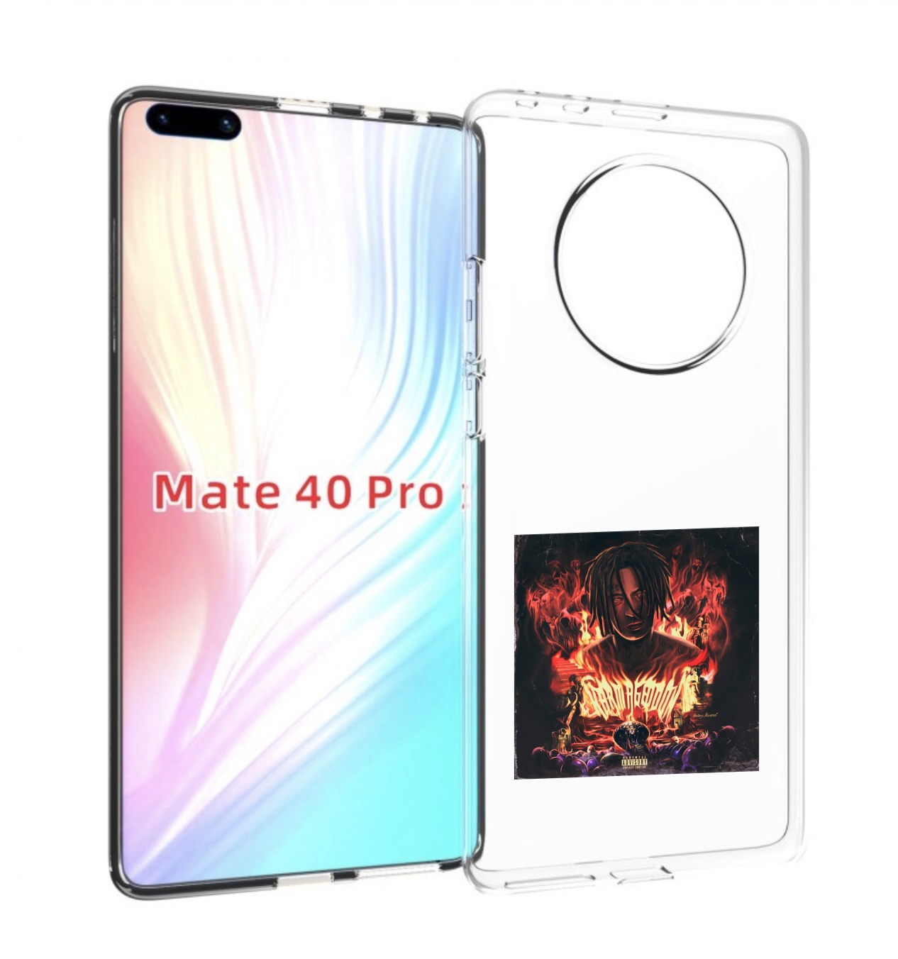 

Чехол MyPads Karmageddon Kizaru для Huawei Mate 40 Pro (NOH-NX9), Прозрачный, Tocco