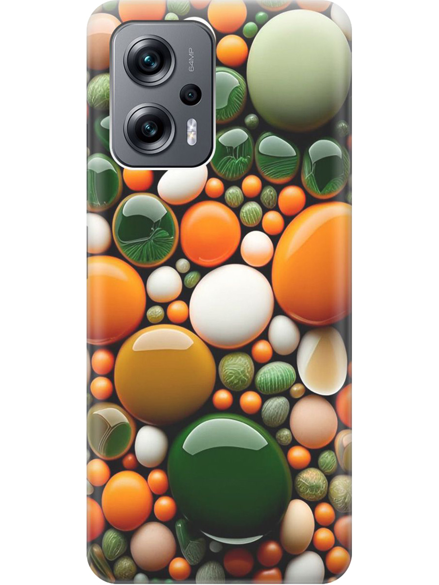 

Силиконовый чехол на Poco X4 GT, Xiaomi Redmi Note 11T Pro/11T Pro+ с принтом 900107, Прозрачный;оранжевый;зеленый, 740187741