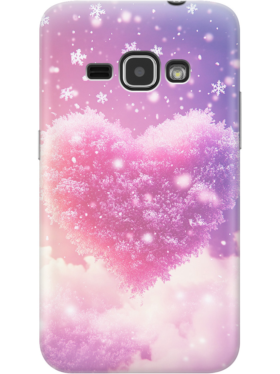 

Силиконовый чехол на Samsung Galaxy J1 (2016) с принтом "Пушистое сердце", Прозрачный;белый;розовый, 76869791