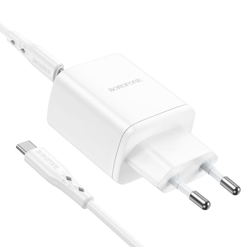 

Сетевое зарядное устройство Borofone BN9 type-c 1xUSB Type-C 2.1 А белый, BN9