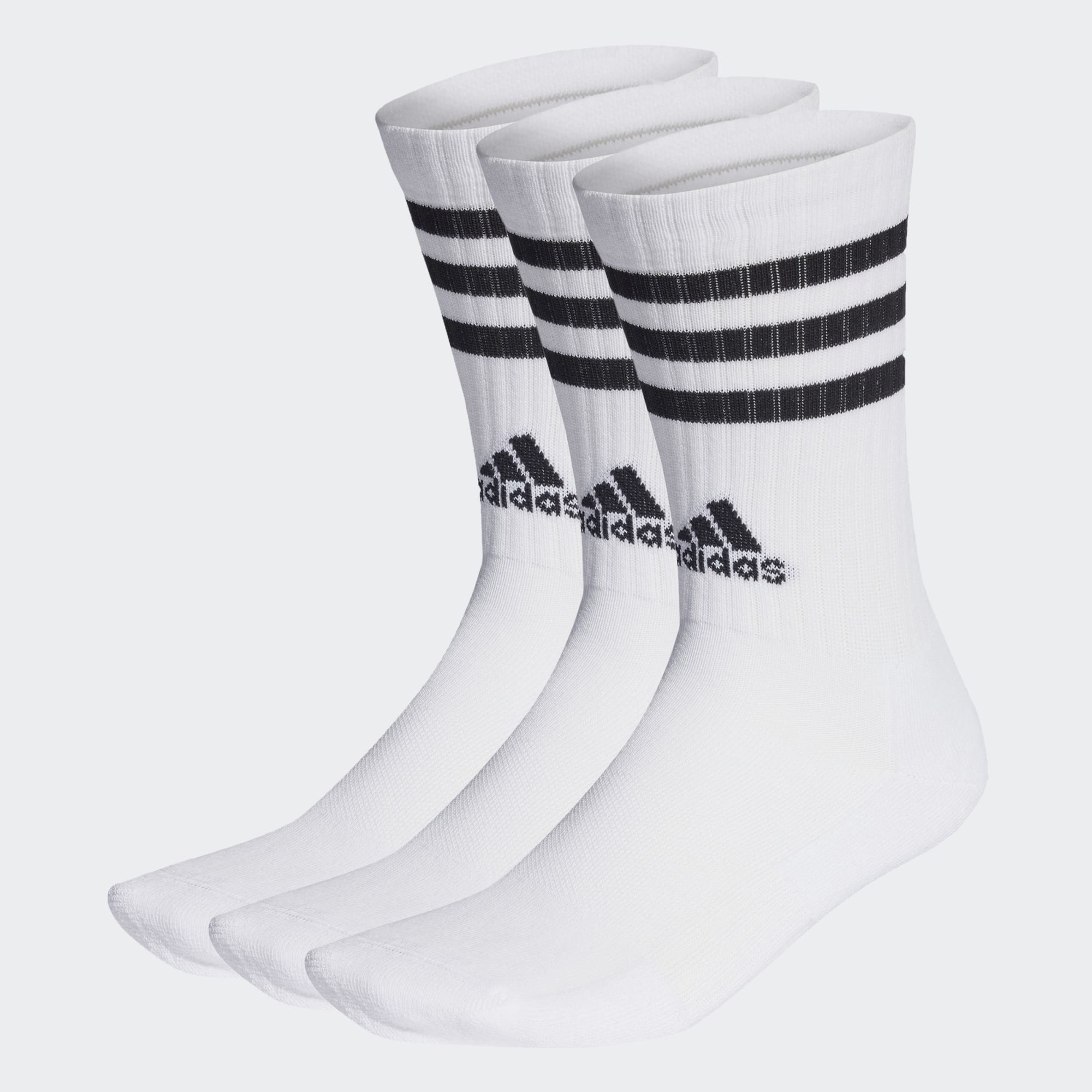 Комплект носков мужских Adidas 3-Stripes Cushioned Crew Socks 3Ppk белых XL