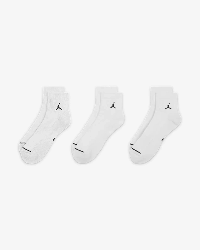 

Комплект носков унисекс Nike Jordan белых XL, Белый, Jordan