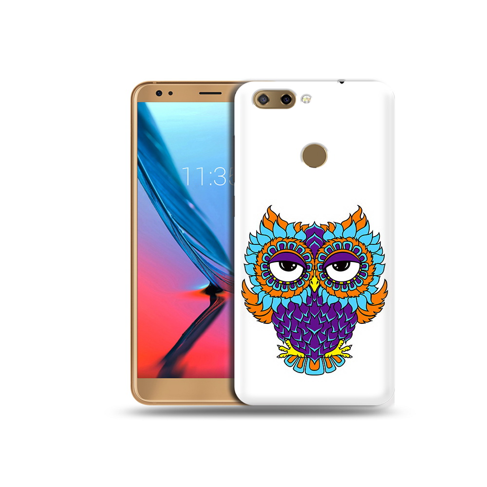 

Чехол MyPads Tocco для ZTE Blade V9 Цветная сова (PT106427.464.198), Прозрачный, Tocco