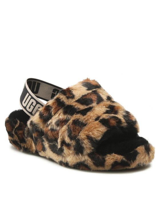 

Тапочки W Fluff Yeah Slide Spotty 1130883 Ugg Коричневый 36 EU, W Fluff Yeah Slide Spotty 1130883