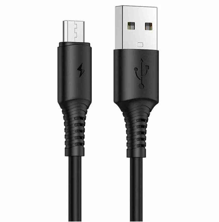 Дата-кабель USB универсальный MicroUSB Borofone BX47 (черный)