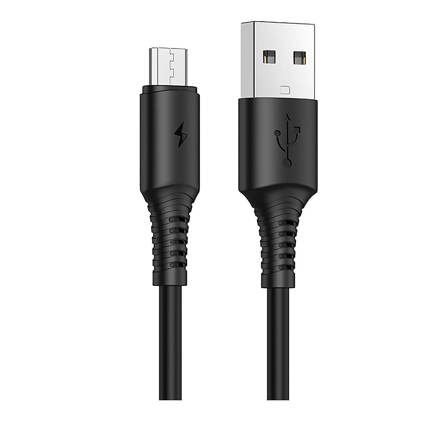 фото Дата-кабель usb универсальный microusb borofone bx47 (черный) basemarket