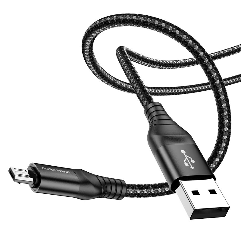 

Дата-кабель USB универсальный MicroUSB Borofone BX56 (черный)