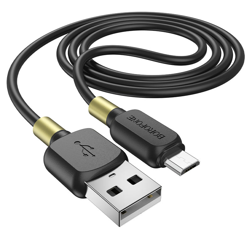 

Дата-кабель USB универсальный MicroUSB Borofone BX59 Defender (черный)