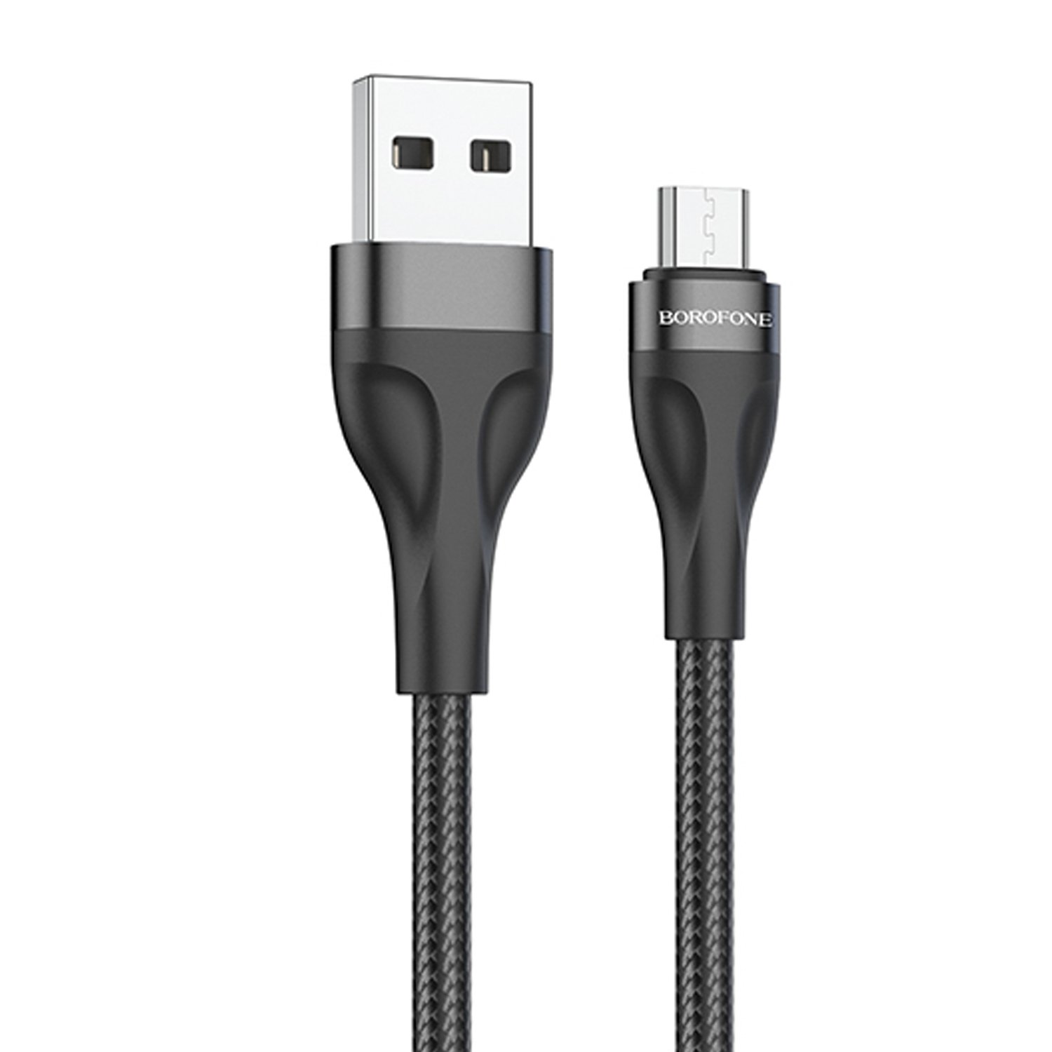 фото Дата-кабель usb универсальный microusb borofone bx61 (черный) basemarket