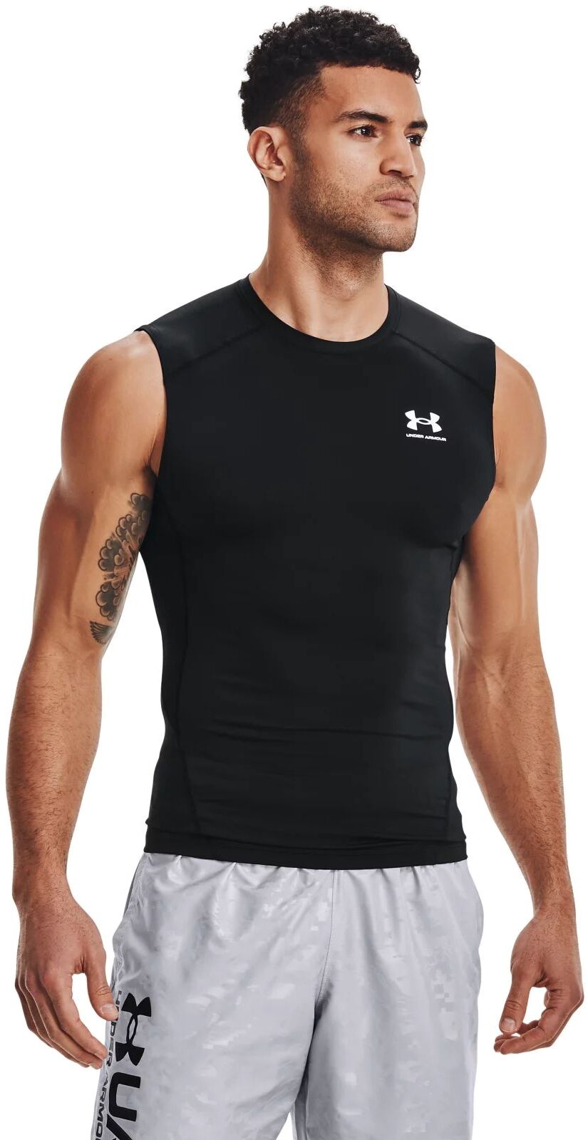 

Майка мужская Under Armour HG Comp SL черная SM, Черный, HG Comp SL