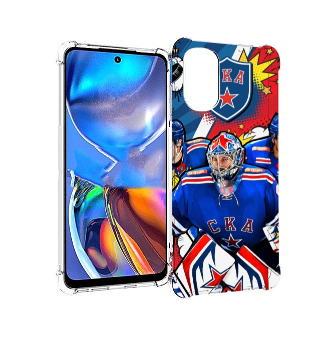 

Чехол MyPads хк ска спб мужской для Motorola Moto E32, Прозрачный, Tocco