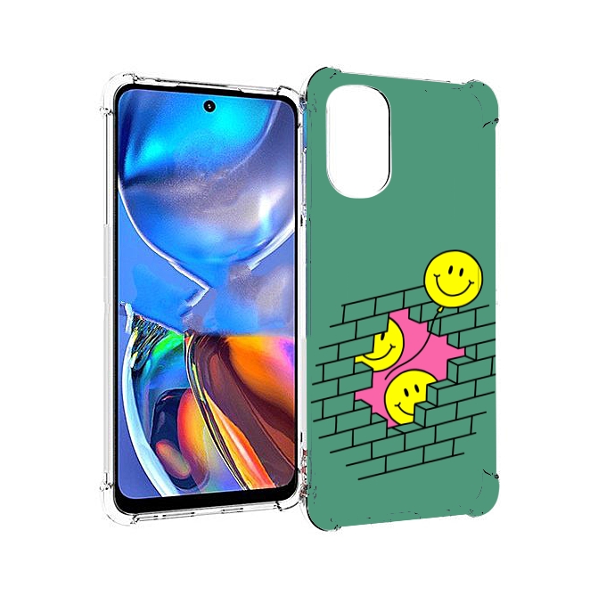 

Чехол MyPads шарики в стене для Motorola Moto E32, Прозрачный, Tocco