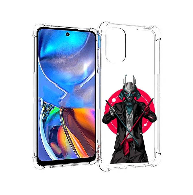 

Чехол MyPads якудза с катанами для Motorola Moto E32, Прозрачный, Tocco