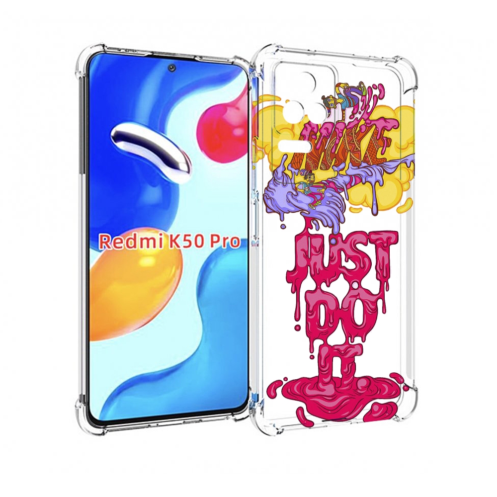 

Чехол MyPads вкусный найк для Xiaomi Redmi K50/K50 Pro, Прозрачный, Tocco