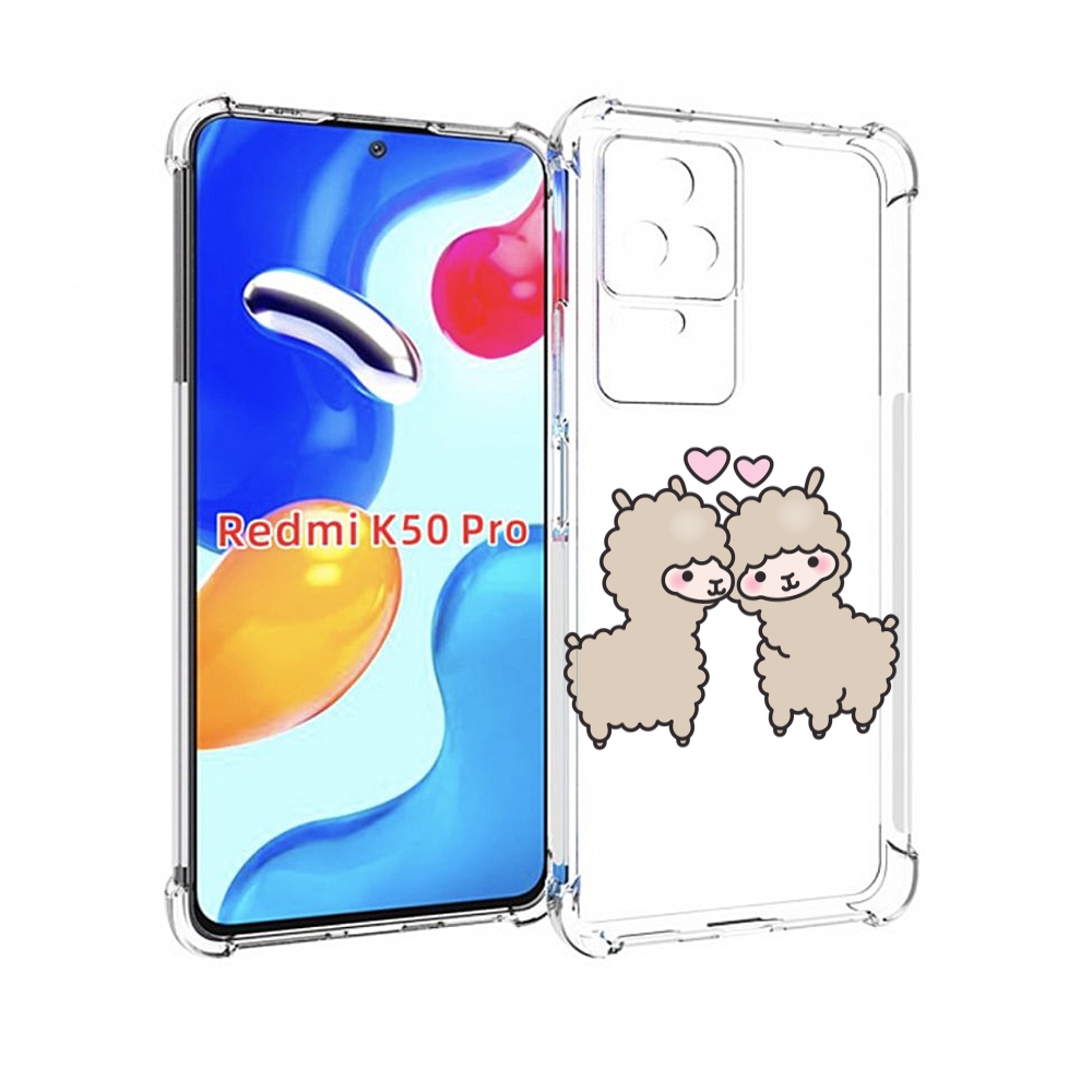 

Чехол MyPads влюбленные-барашки для Xiaomi Redmi K50/K50 Pro, Прозрачный, Tocco