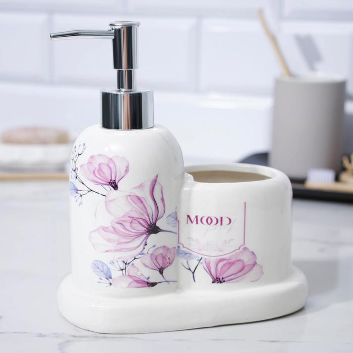 

Дозатор для жидкого мыла со стаканом Pink mood, 300 мл