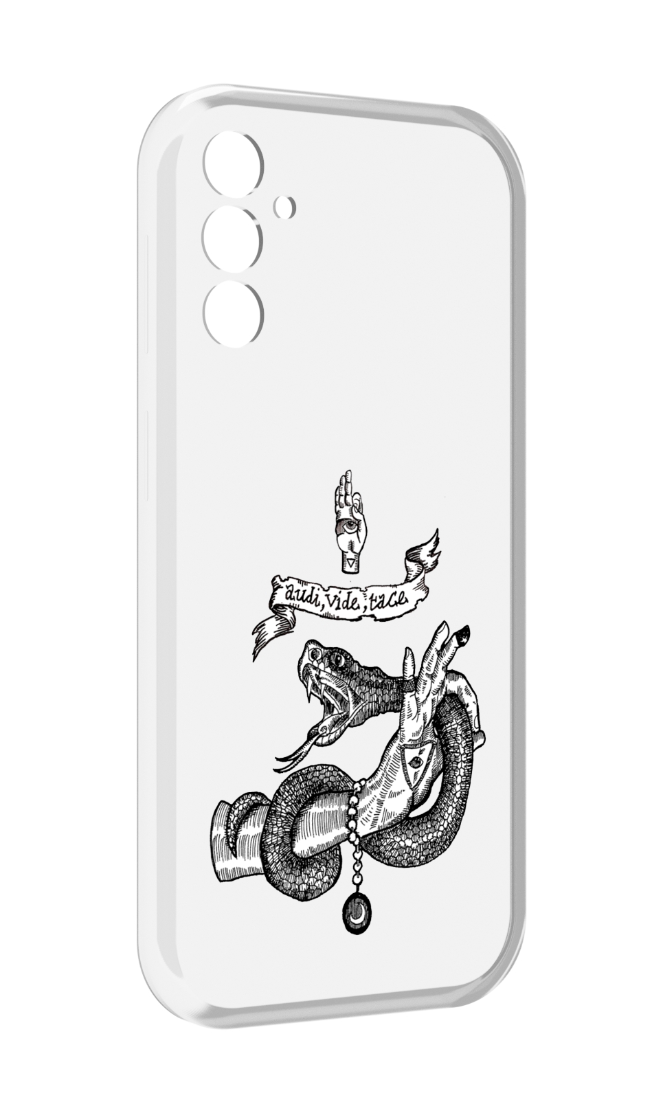 

Чехол MyPads змея на руке рисунок для Samsung Galaxy M13, Прозрачный, Tocco
