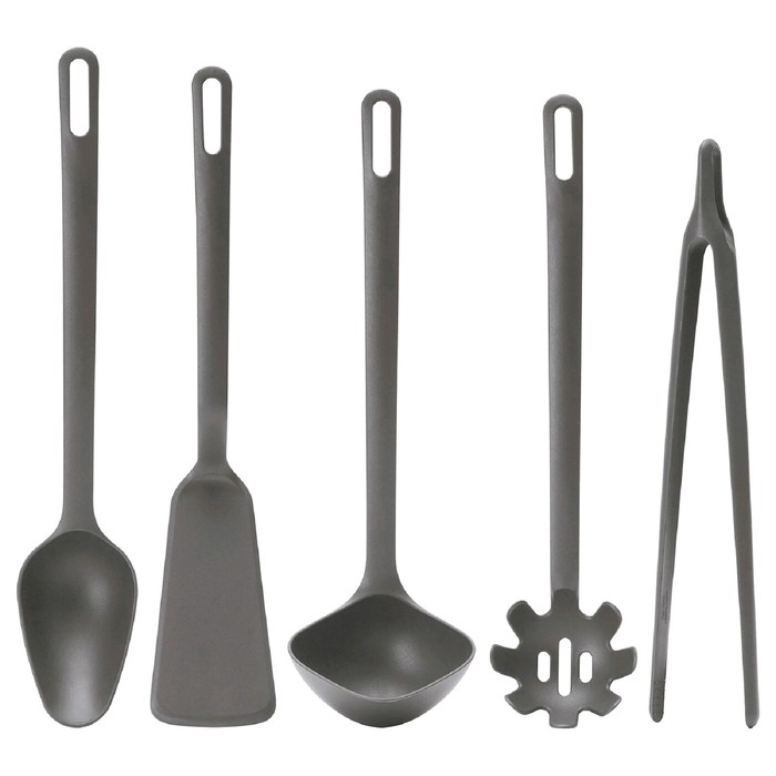 фото Ikea набор кухонных принадлежностей фуллэндад, 5 предметов, цвет серый