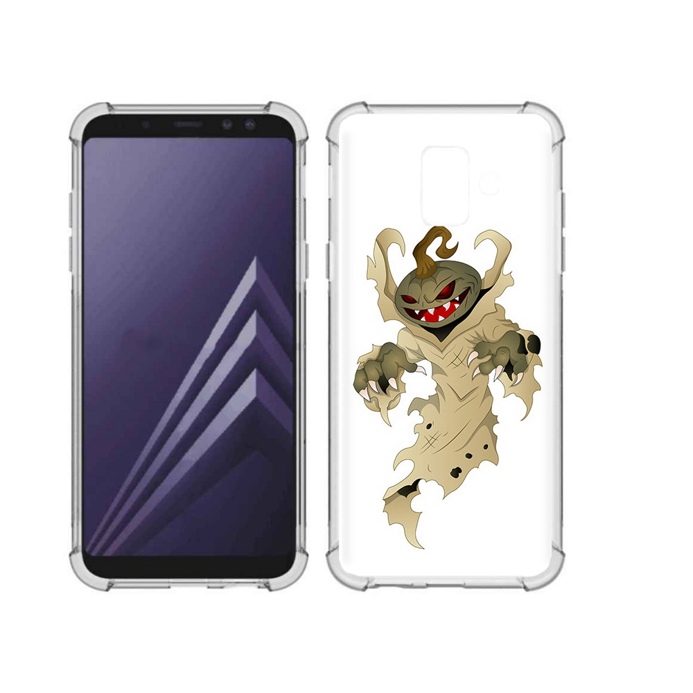 

Чехол MyPads Tocco для Samsung Galaxy A6 (2018) призрак хэллоуина (PT111558.582.555), Прозрачный, Tocco