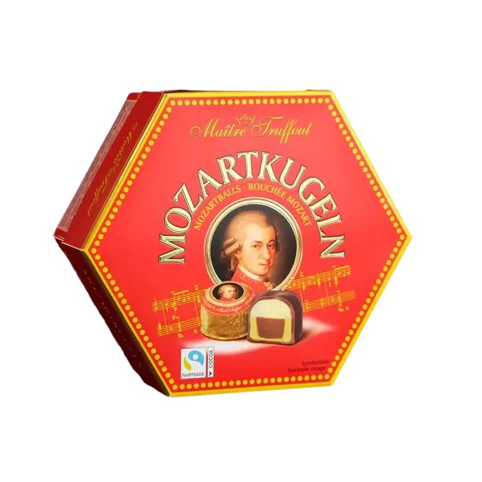 Maitre Truffout Конфеты марципановые Mozartkugeln maitre truffout с двойным слоем шоколада