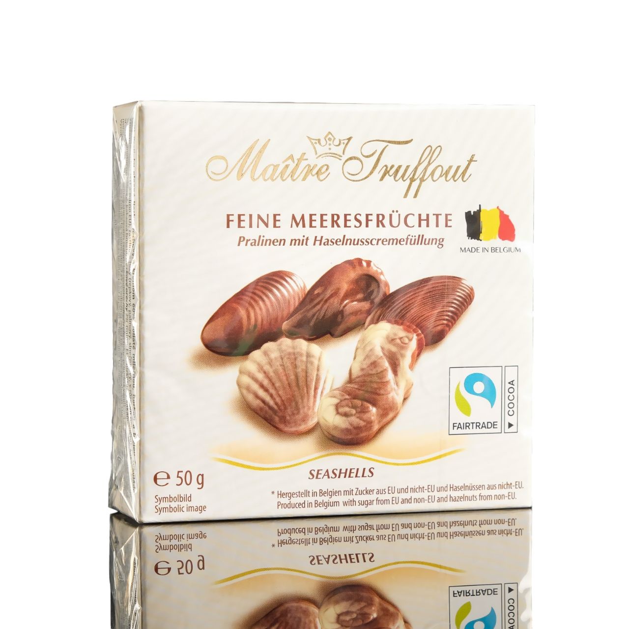 

Maitre Truffout Конфеты пралине Maitre Truffout "Мини-морские ракушки" с ореховым кремом,