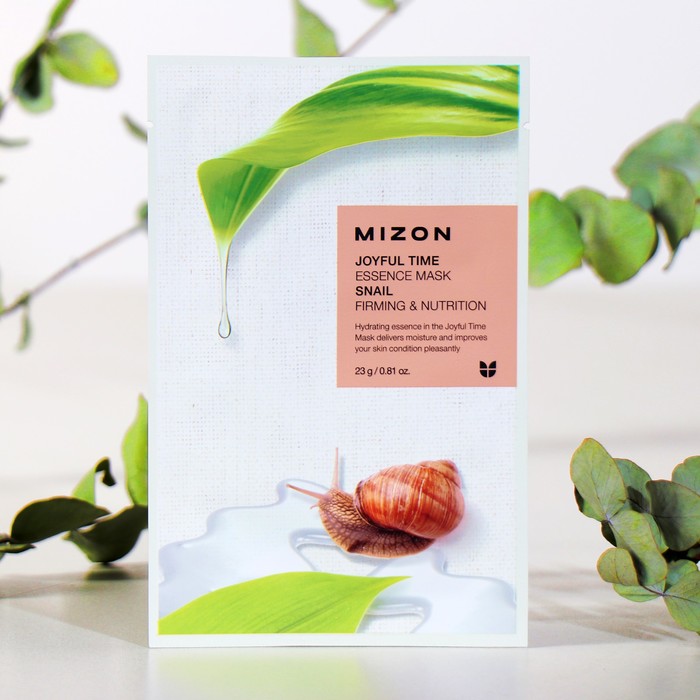 

Тканевая маска для лица с экстрактом улиточного муцина MIZON Joyful Time Essence Mask Snai
