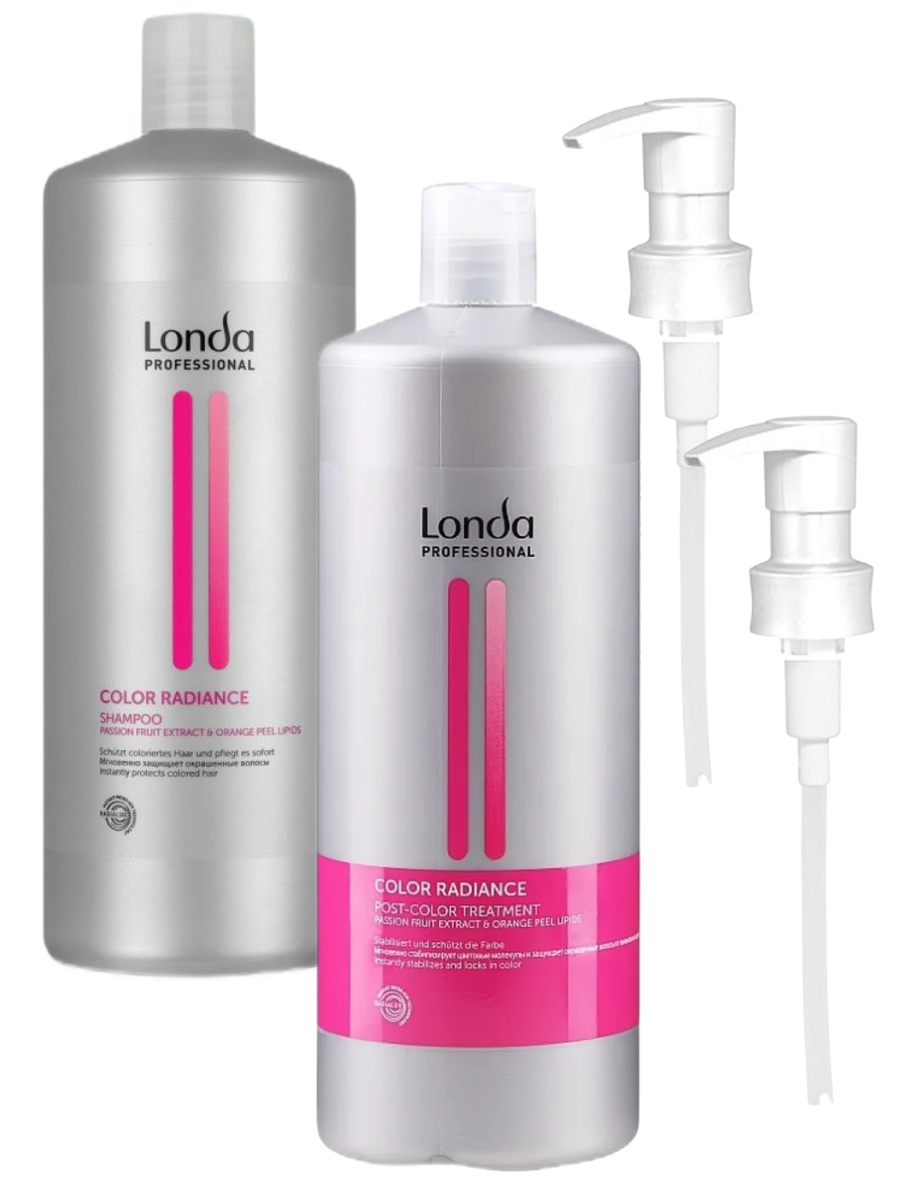 Набор для волос Londa Color Radiance Шампунь 1л + Кондиционер 1л + 2 дозатора кондиционер для волос londa