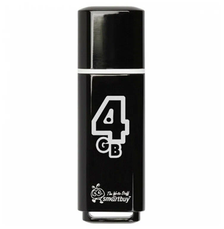 

Флешка 4Gb SmartBuy Glossy Black