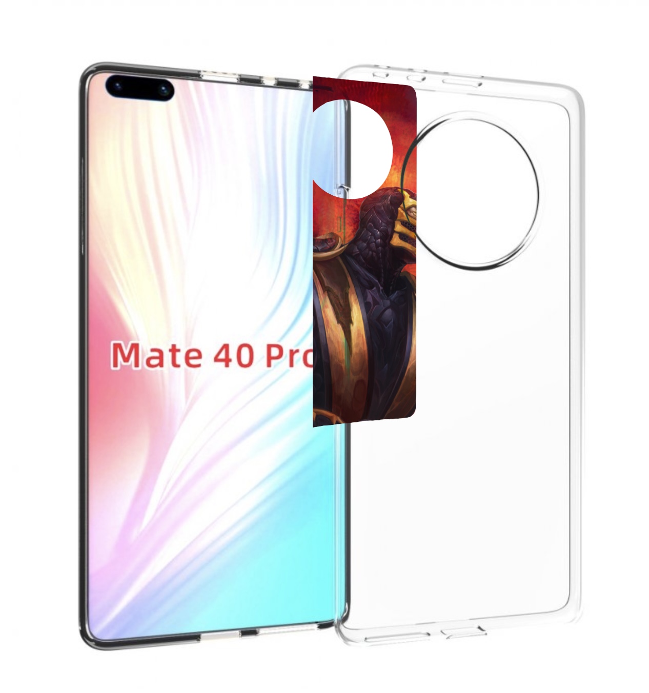 

Чехол MyPads Mortal Kombat art для Huawei Mate 40 Pro (NOH-NX9), Прозрачный, Tocco