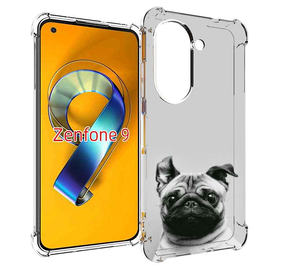 

Чехол MyPads мопс для Asus Zenfone 9 (AI2202), Прозрачный, Tocco